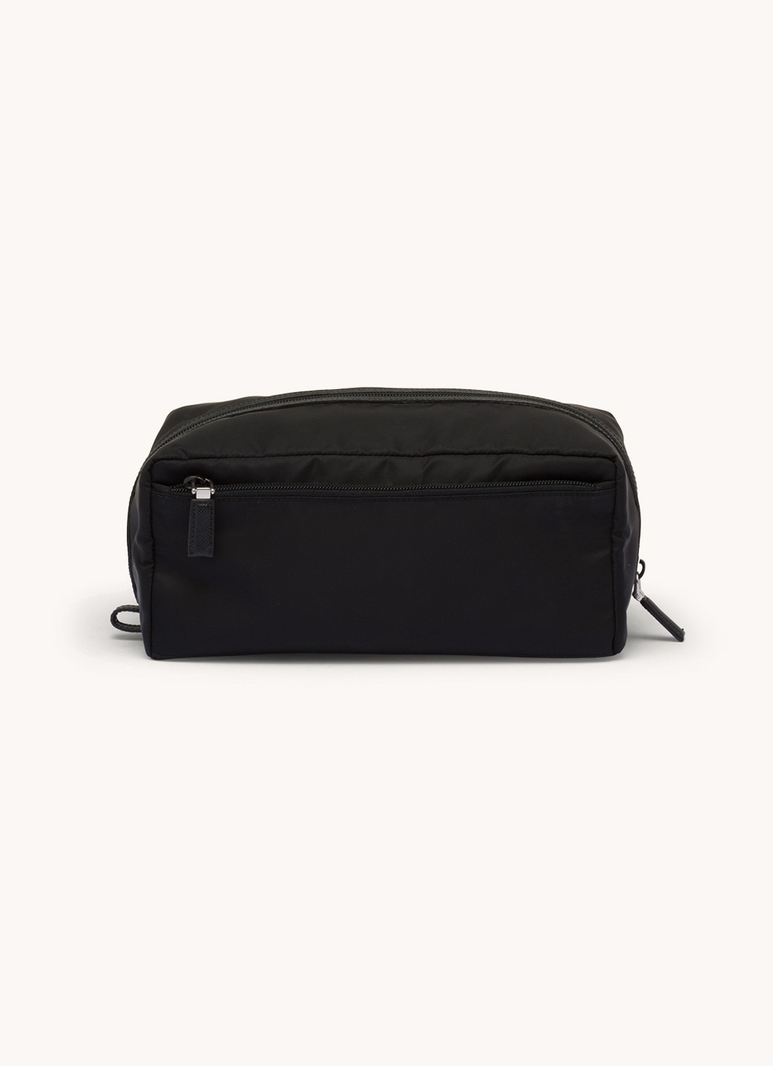 Prada Toilettas met leren details - achterkant 9 zwart