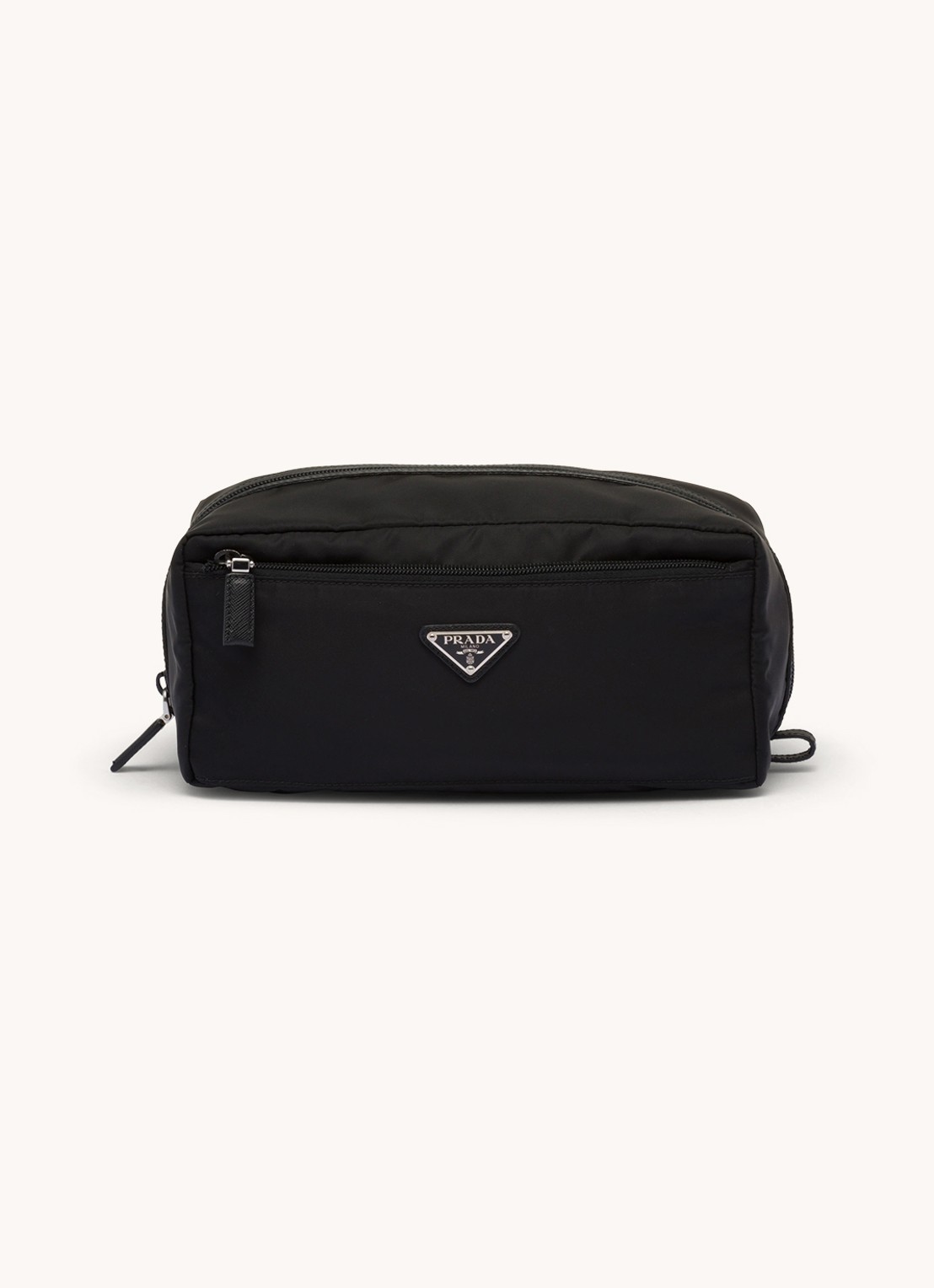 Prada Toilettas met leren details - voorkant 6 zwart