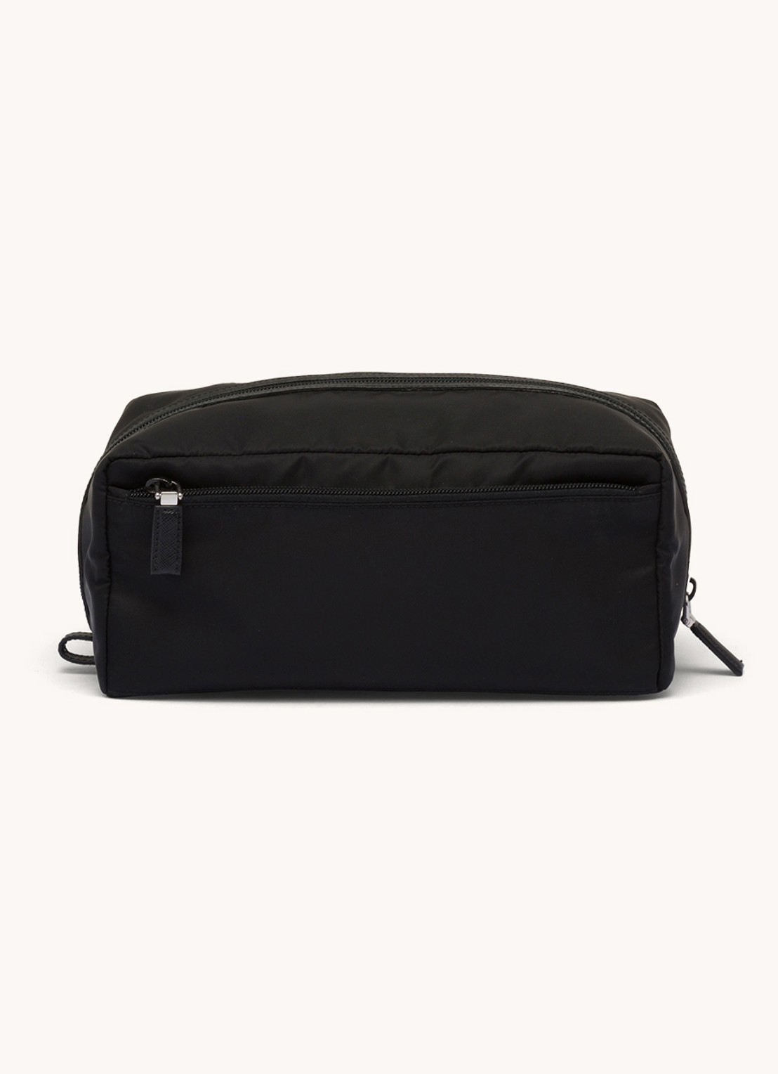 Prada Toilettas met leren details - achterkant 10 zwart