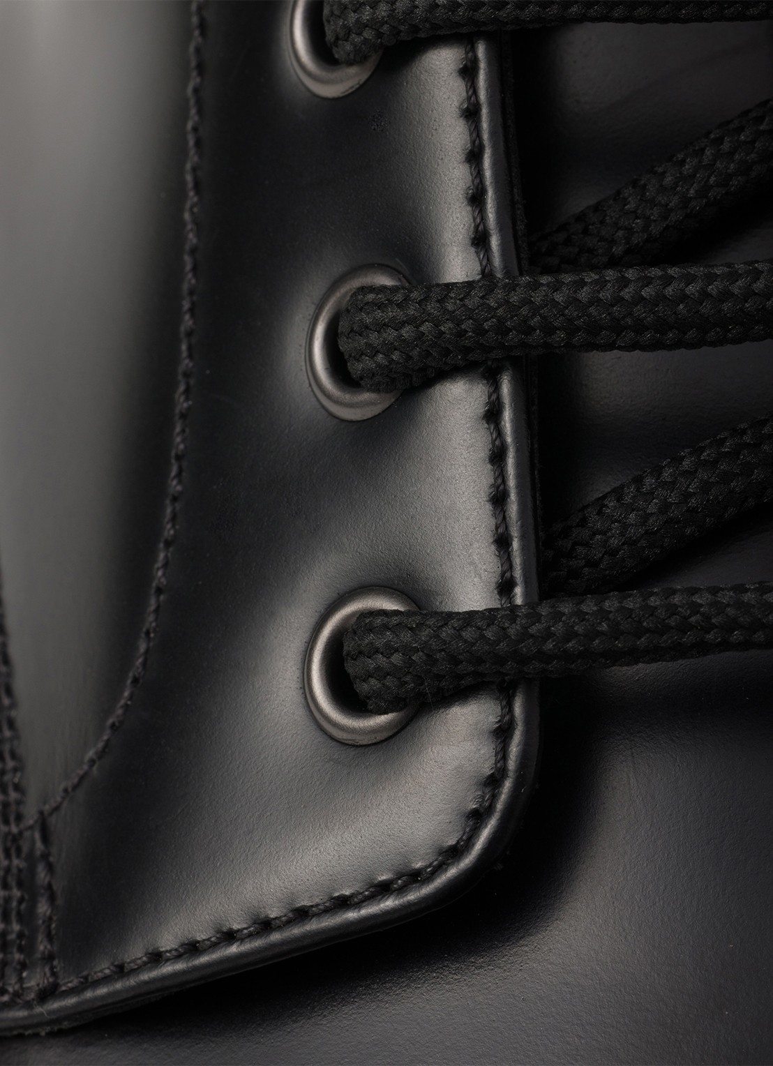 Prada Veterboot van leer - detail 6 zwart