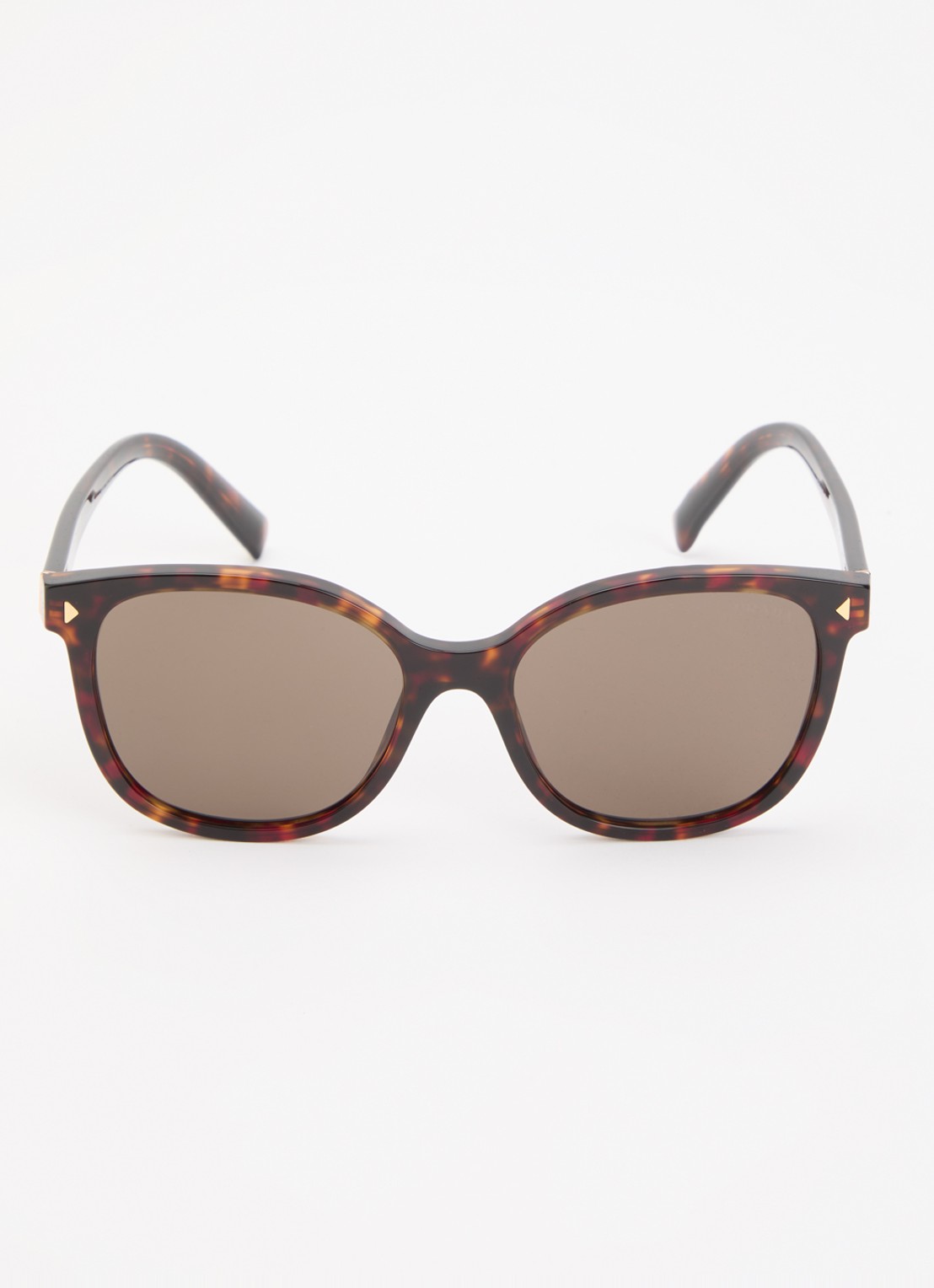 Prada Wayfarer zonnebril PR 22ZS - voorkant 4 donkerbruin