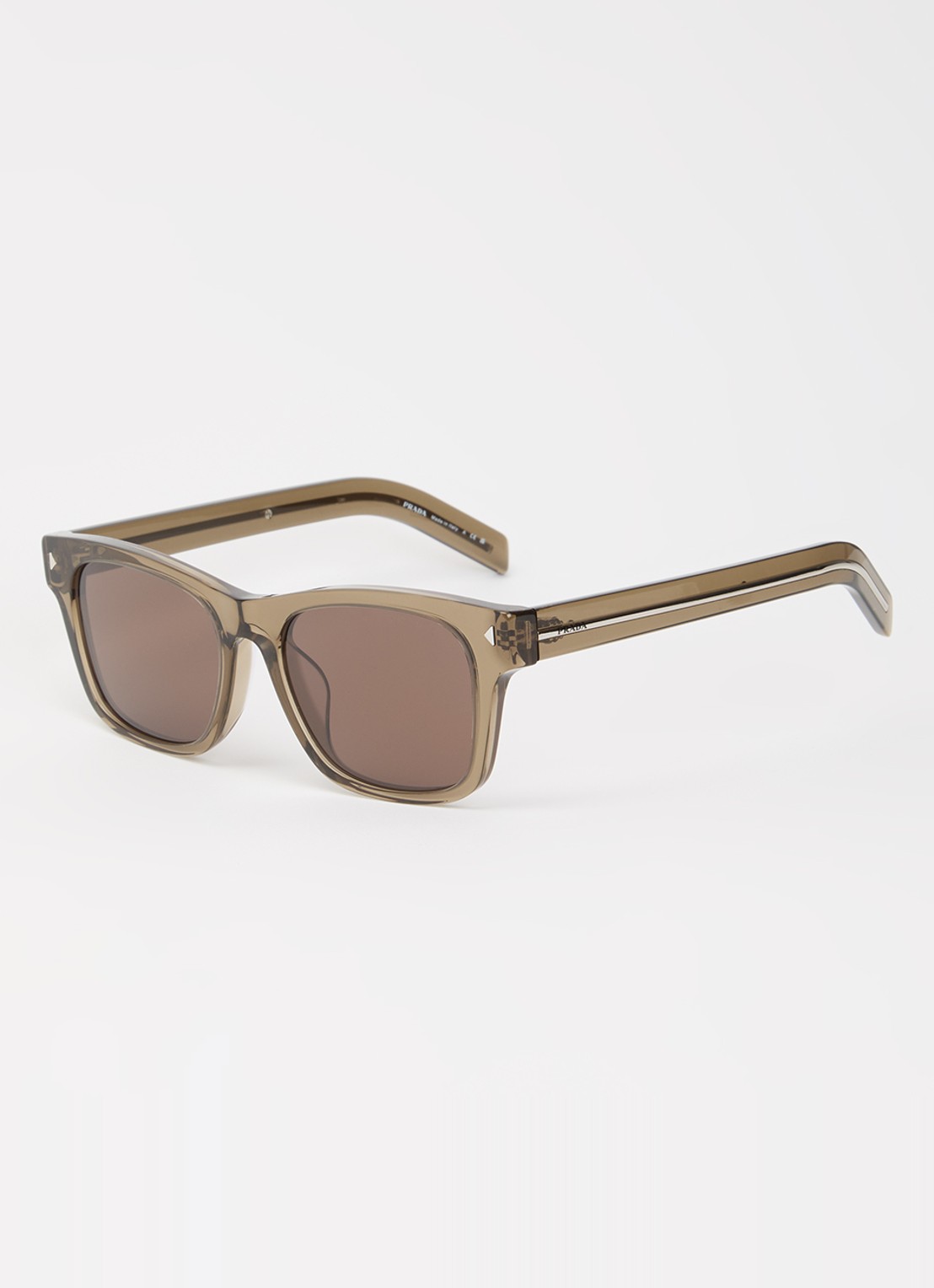 Prada Wayfarer zonnebril PR A17SF - voorkant 4 bronsgroen