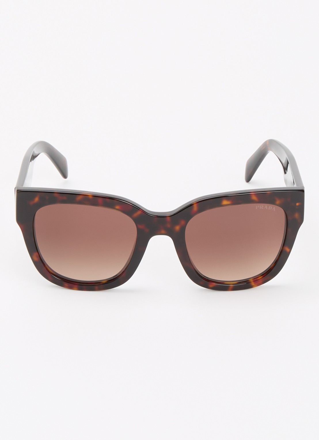 Prada Wayfarer zonnebril PR C04S - detail 2 donkerbruin