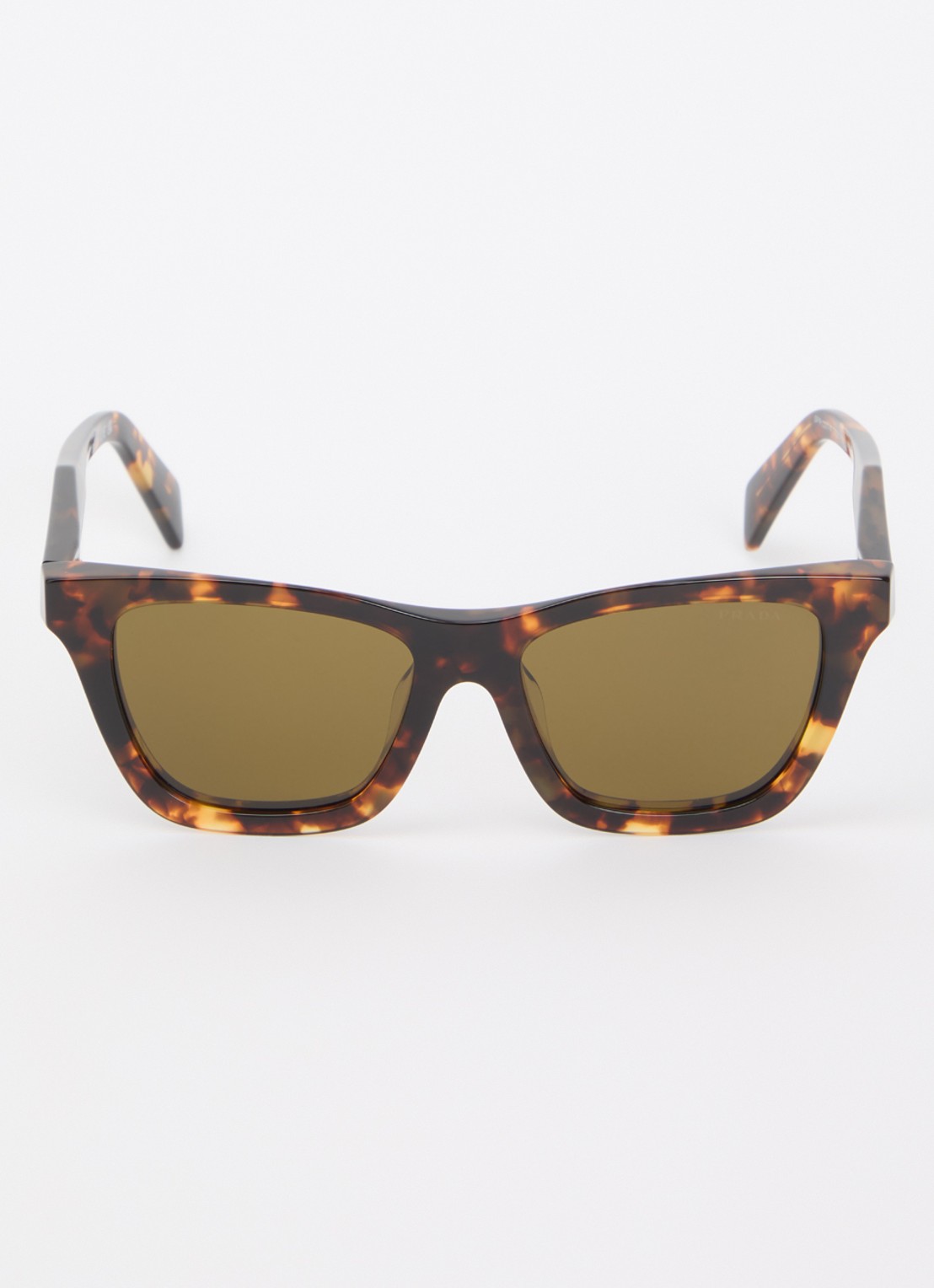 Prada Wayfarer zonnebril PR C07SF - detail 2 kastanjebruin