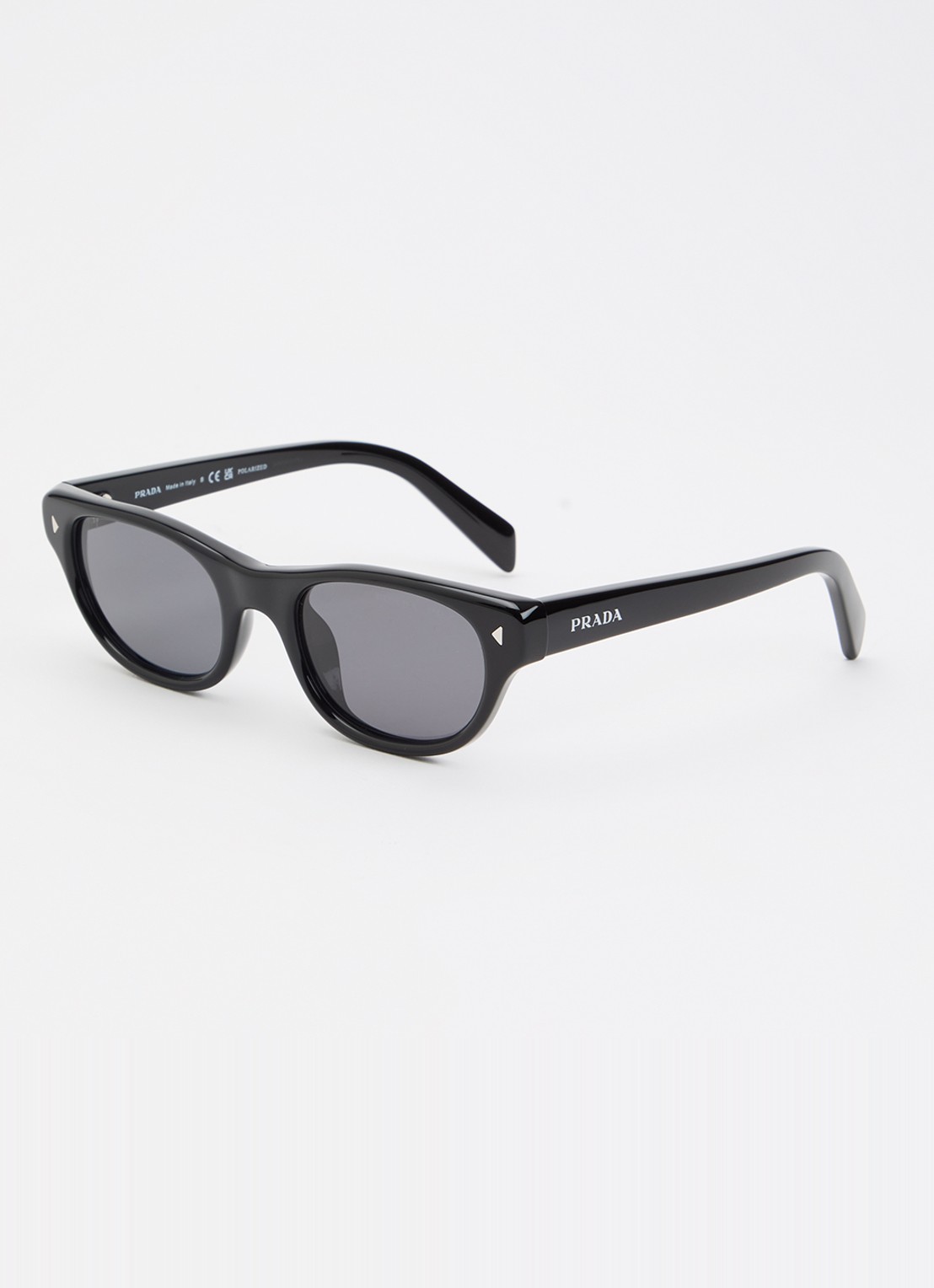 Prada Wayfarer zonnebril PR C08S - voorkant zwart