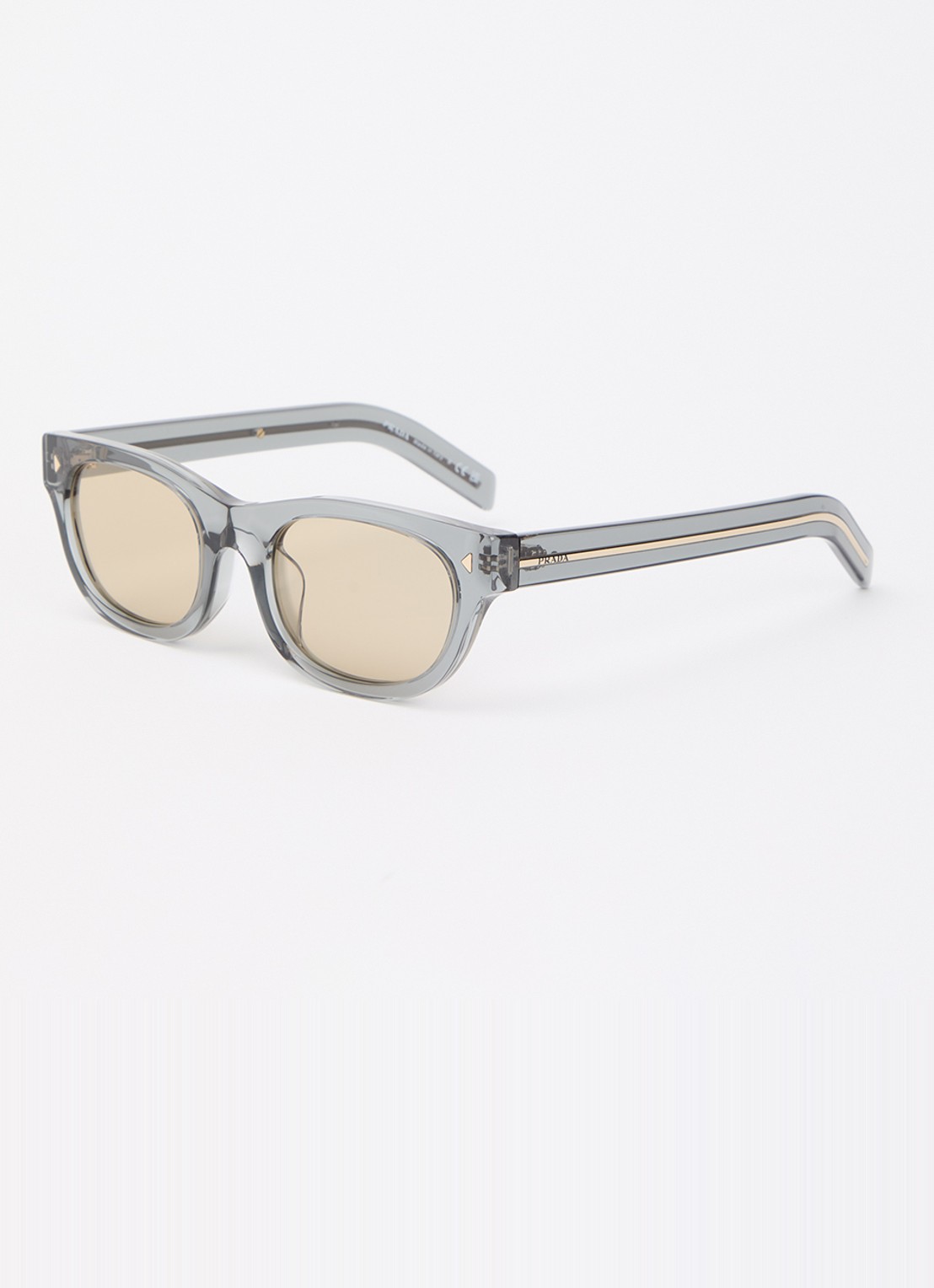 Prada Wayfarer zonnebril PR C09SF - voorkant grijs