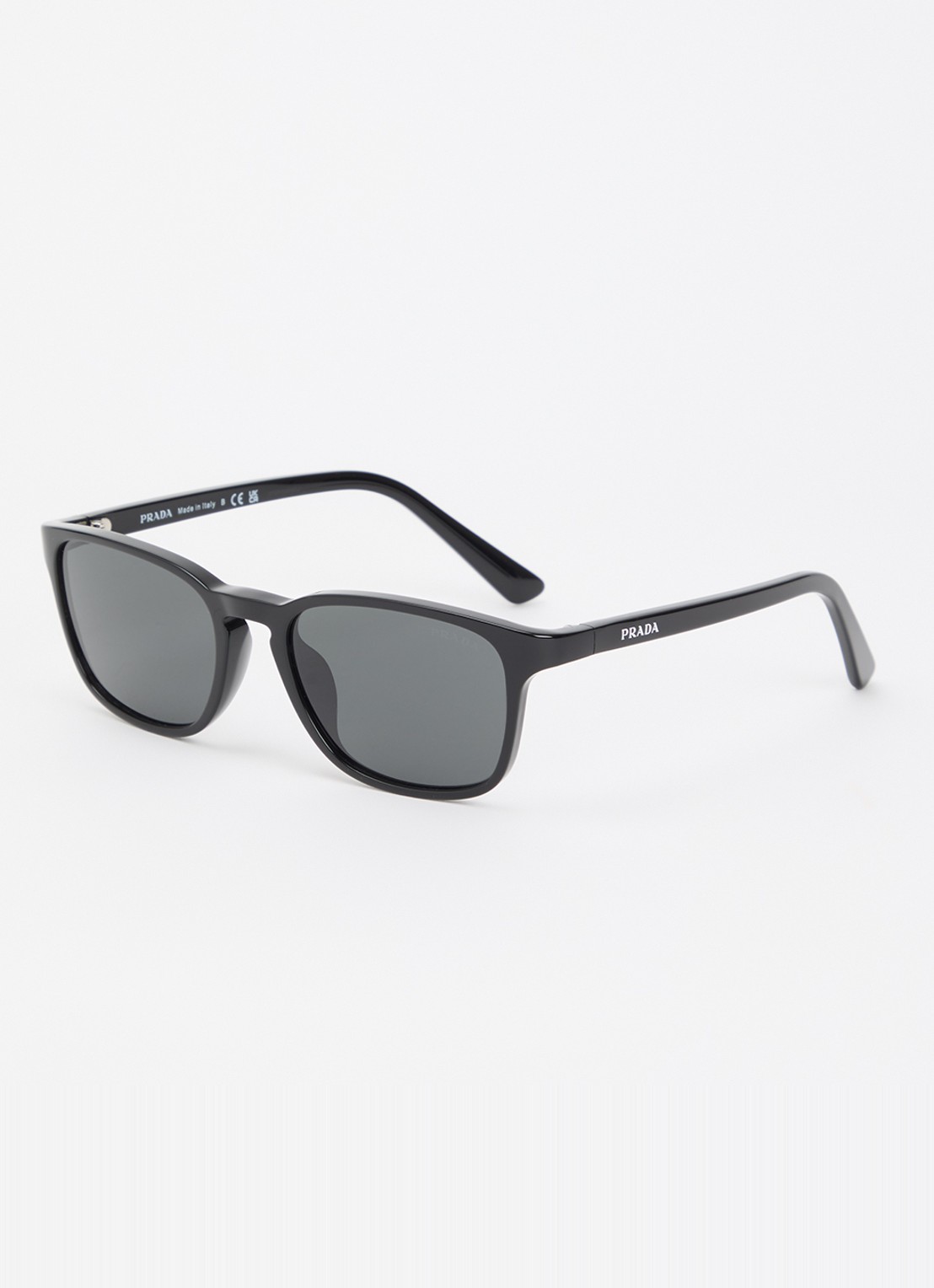 Prada Wayfarer zonnebril PR D13SU - voorkant zwart