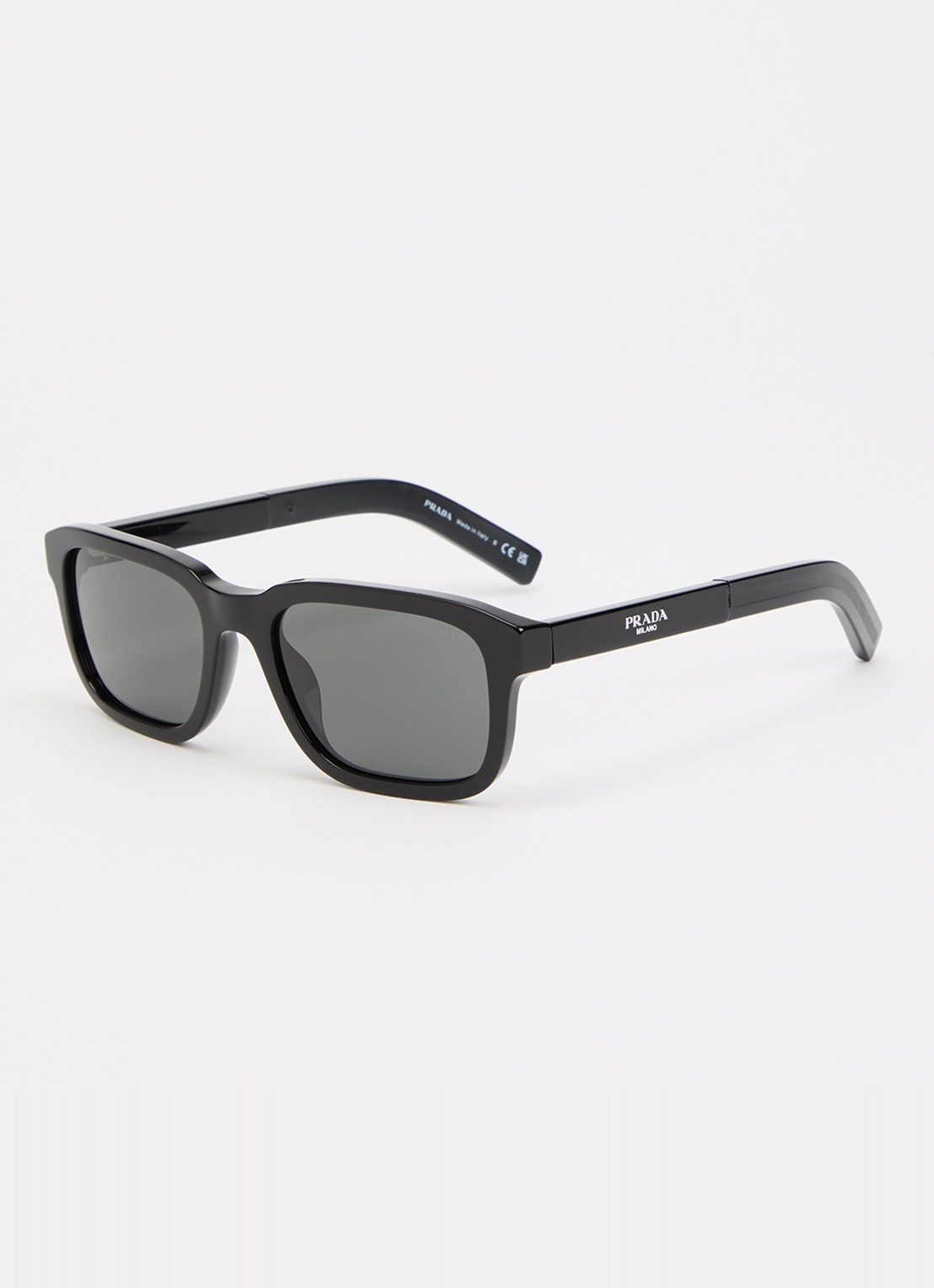 Prada Wayfarer zonnebril PR D16S - voorkant zwart