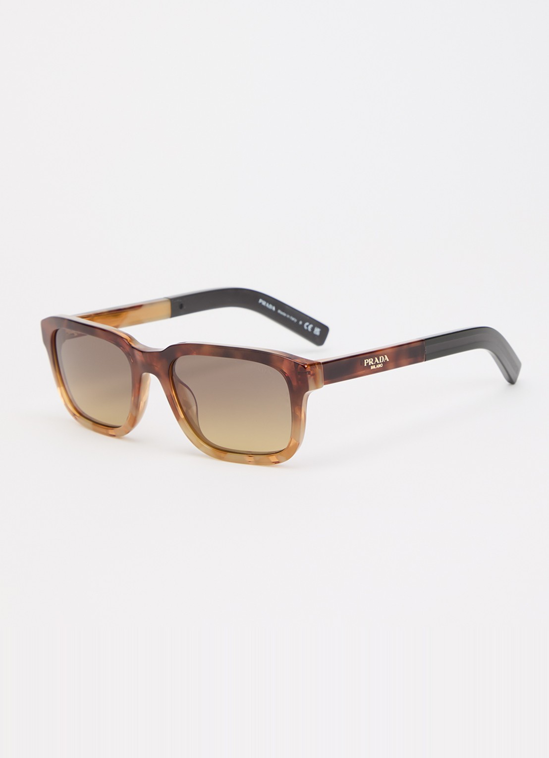 Prada Wayfarer zonnebril PR D16S - voorkant 4 bruin