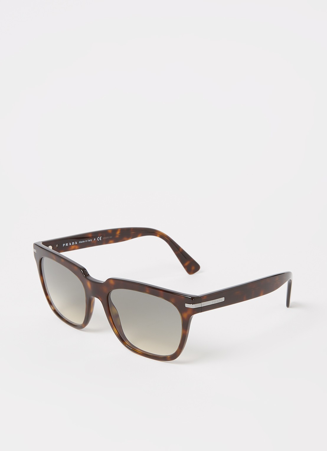 Prada Wayfarer zonnebril PR04YS - voorkant 3 donkerbruin