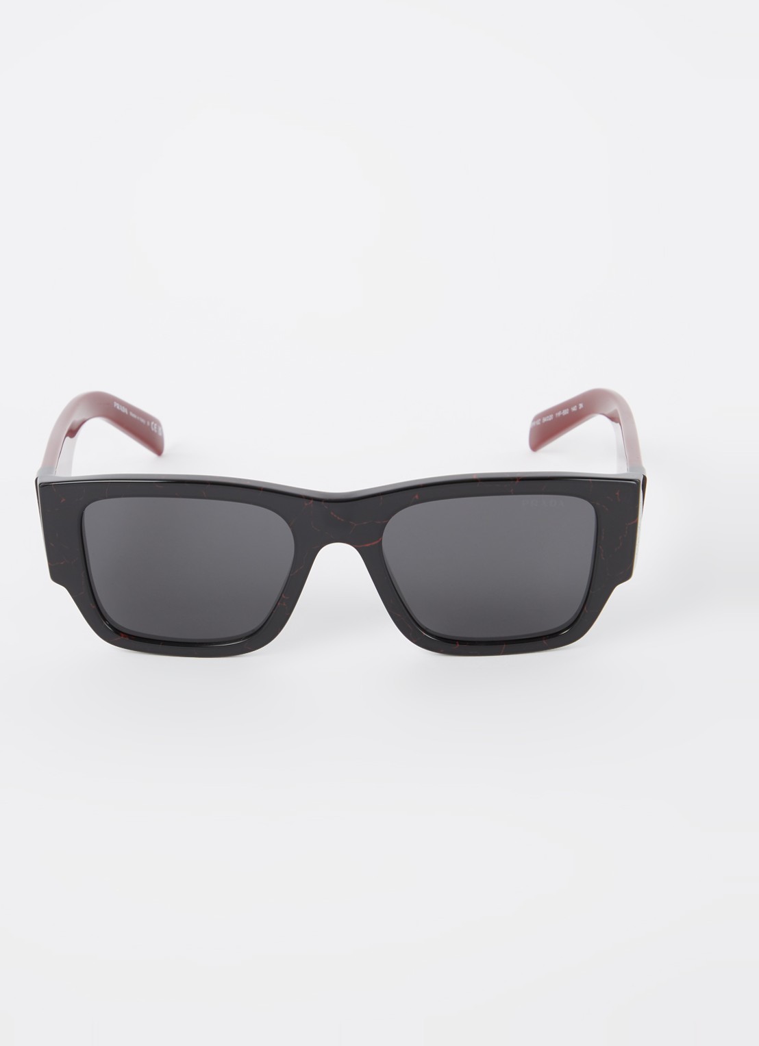 Prada Wayfarer zonnebril PR10ZS - detail 3 zwart