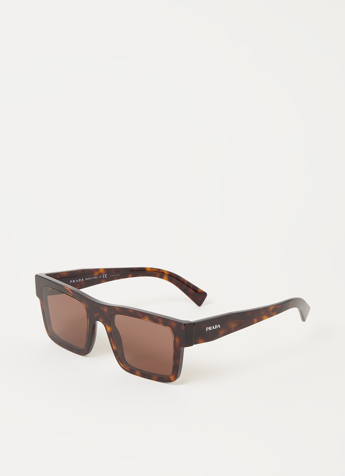 Prada Wayfarer zonnebril PR19WS - voorkant donkerbruin