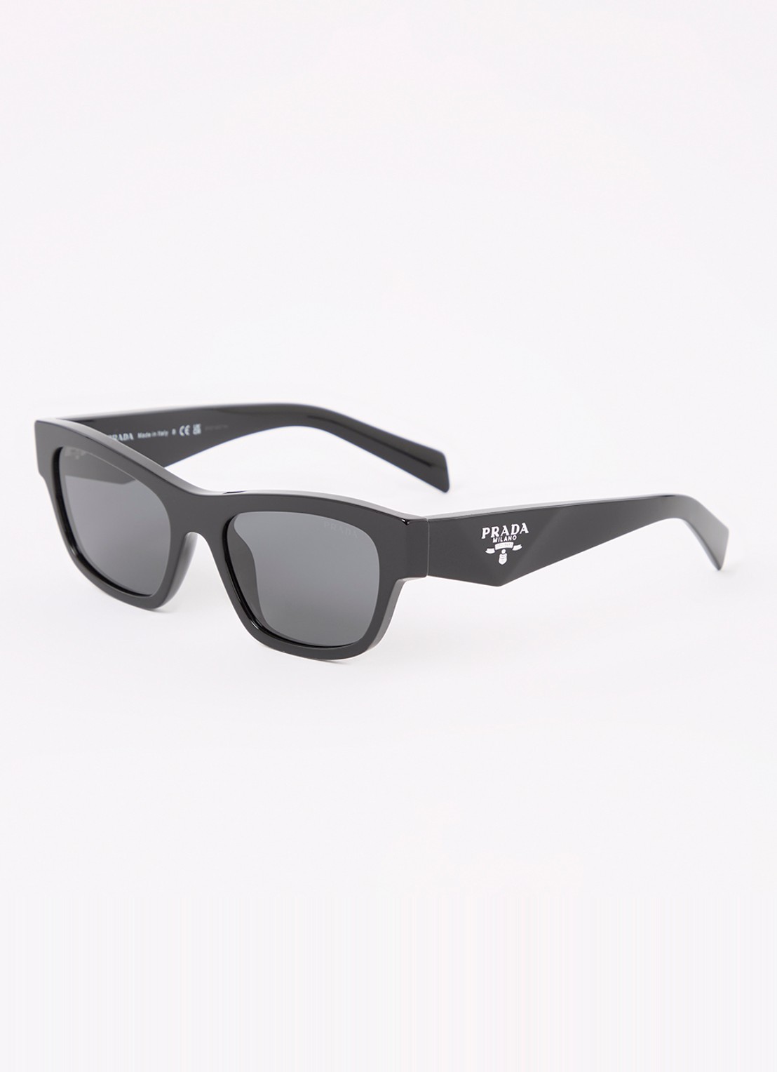 Prada Wayfarer zonnebril PRB09S   - voorkant 4 zwart