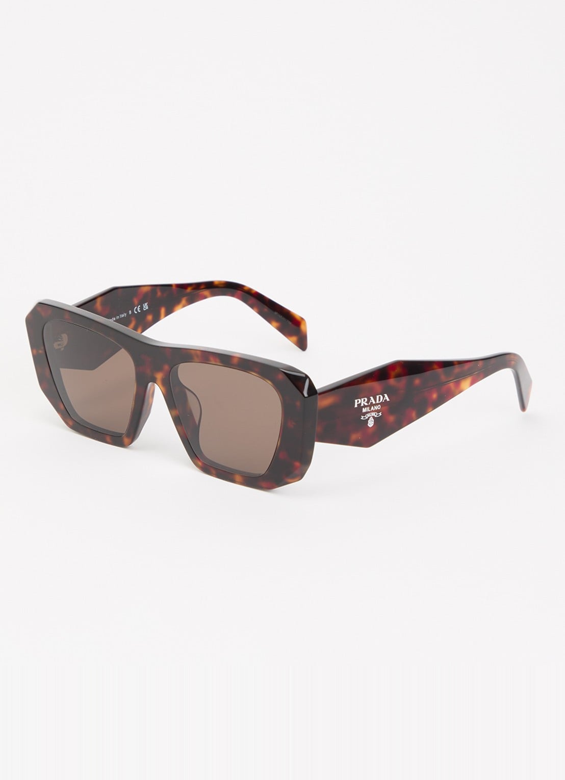 Prada Wayfarer zonnebril PRB18SF - voorkant donkerbruin