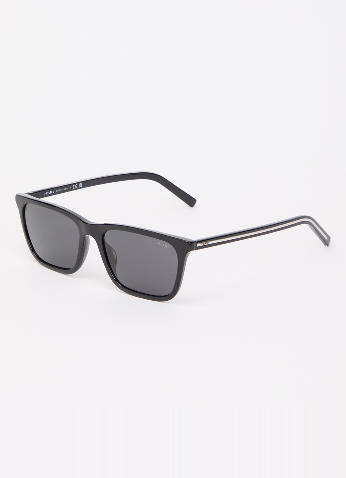 Prada Wayfarer zonnebril PRD19S - voorkant zwart