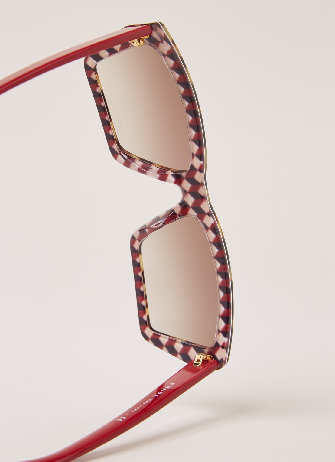 Prada Zonnebril PR04VS - detail 3 donkerbruin