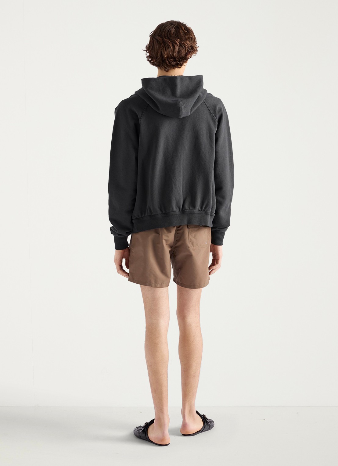 Prada Zwemshorts met steekzakken - achterkant bruin