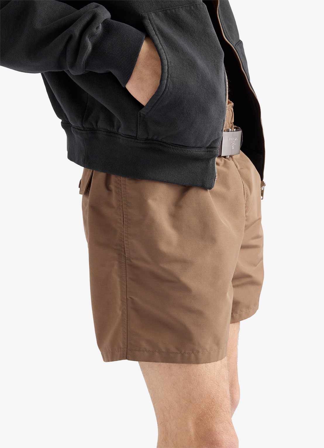 Prada Zwemshorts met steekzakken - detail 2 bruin