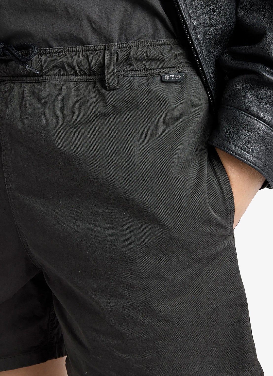 Prada Zwemshorts met steekzakken - detail 5 donkergrijs