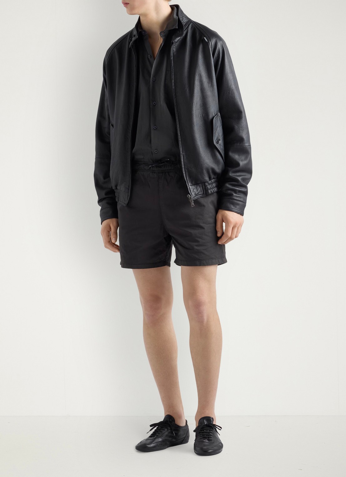Prada Zwemshorts met steekzakken - voorkant 3 donkergrijs