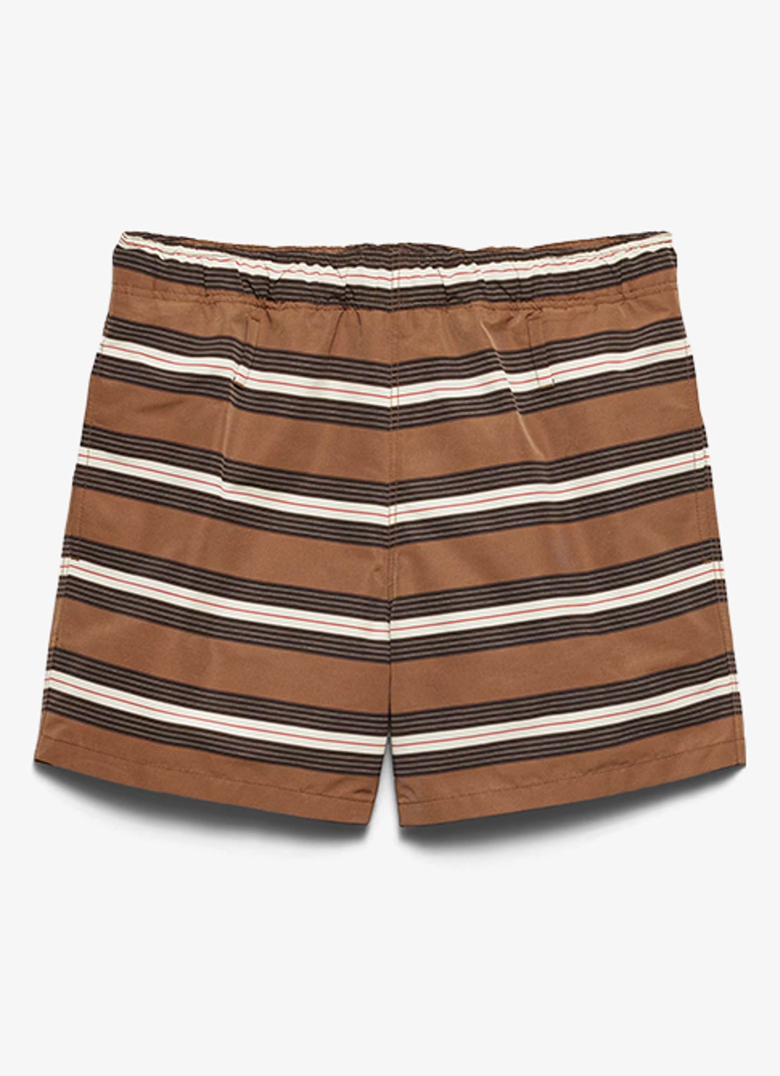 Prada Zwemshorts met streepprint - voorkant 4 bruin