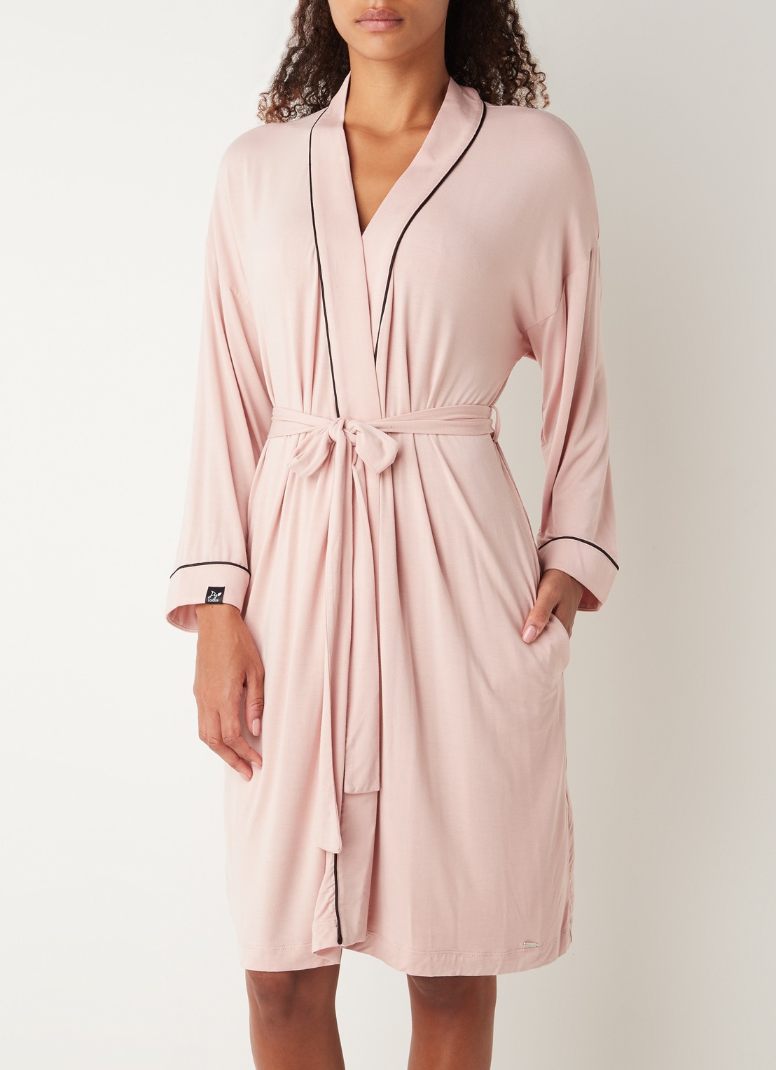 Pretty You Kimono met strikceintuur - voorkant 3 roze