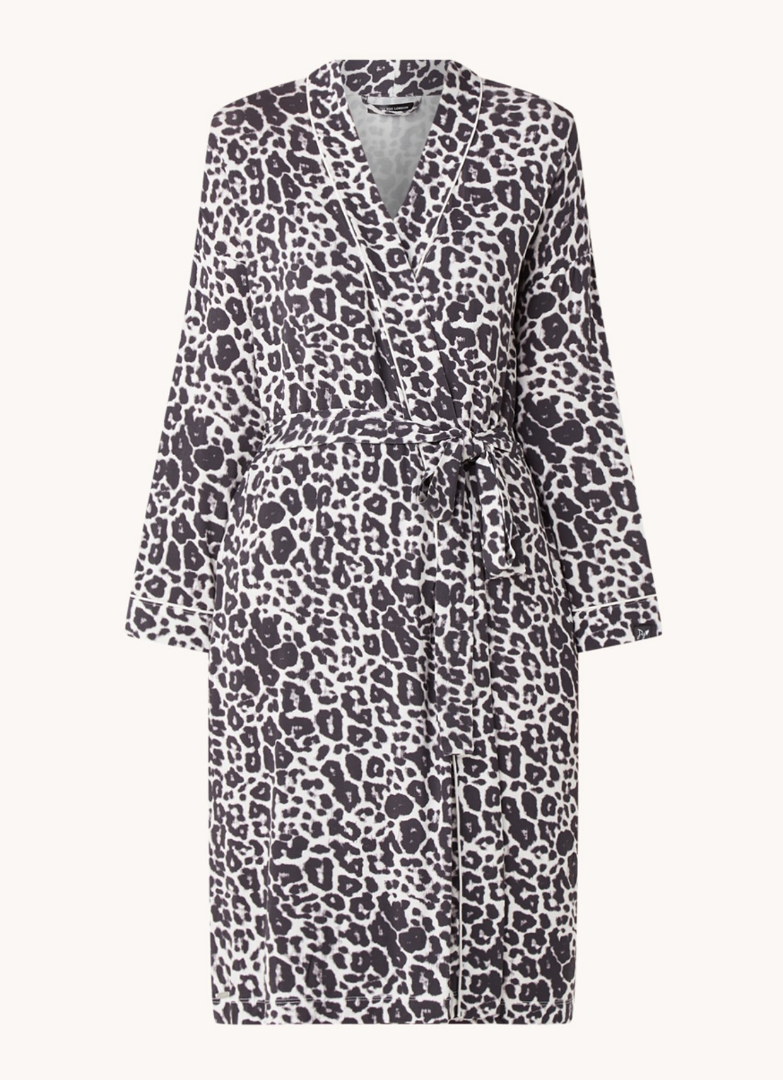 Pretty You Kimono met strikceintuur - voorkant 2 antraciet