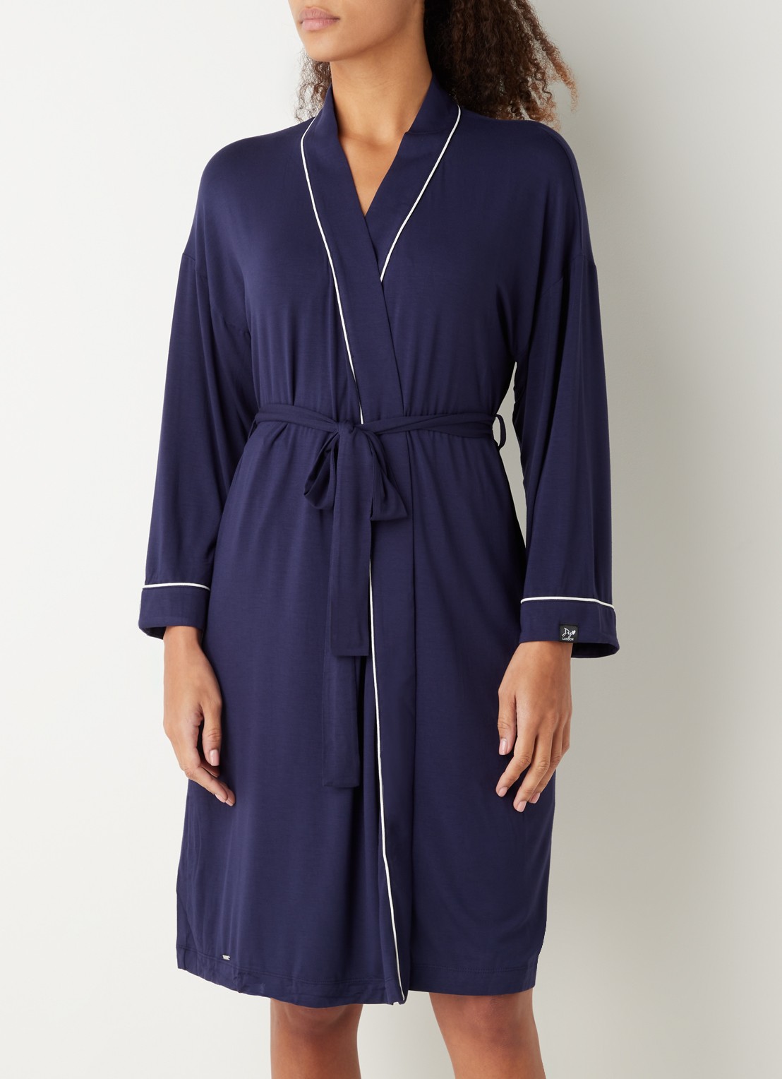 Pretty You Kimono met strikceintuur - voorkant 3 royalblauw
