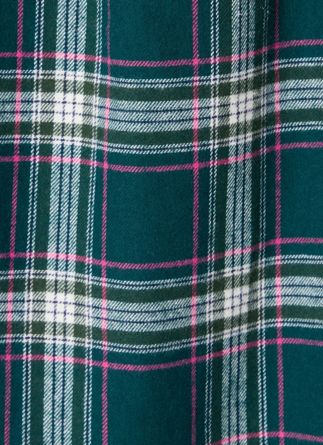 Pretty You Pyjamset met ruitdessin - detail 3 donkergroen
