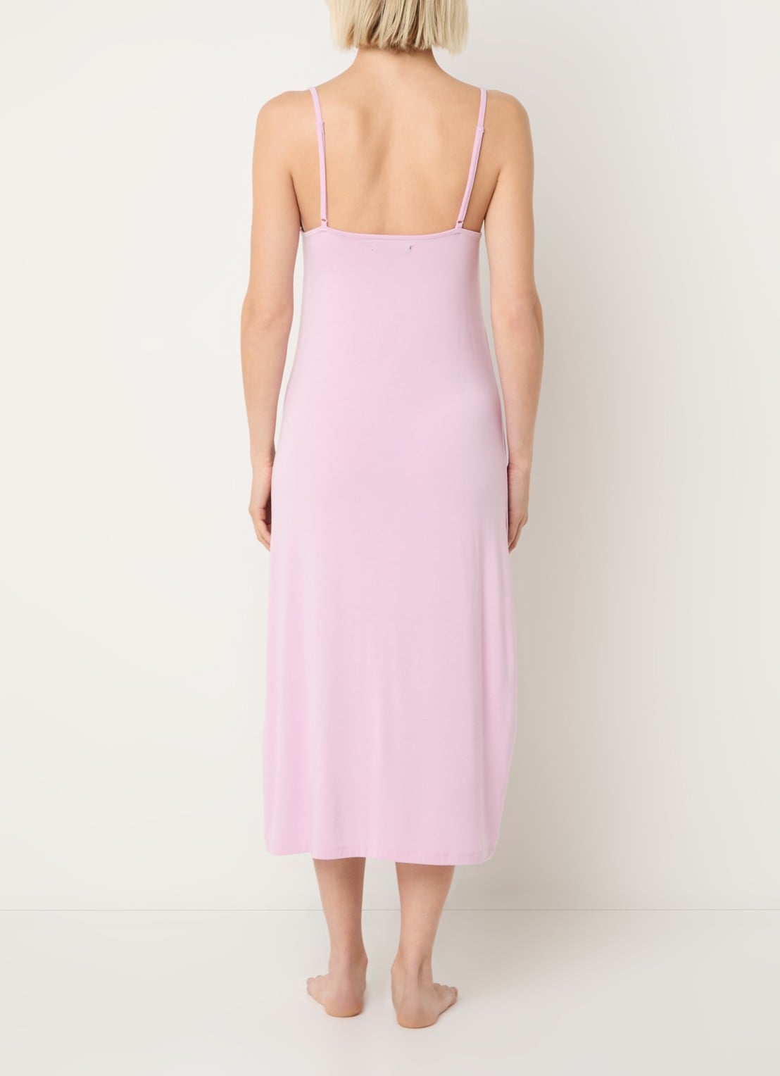 Pretty You Slipdress met split - achterkant roze