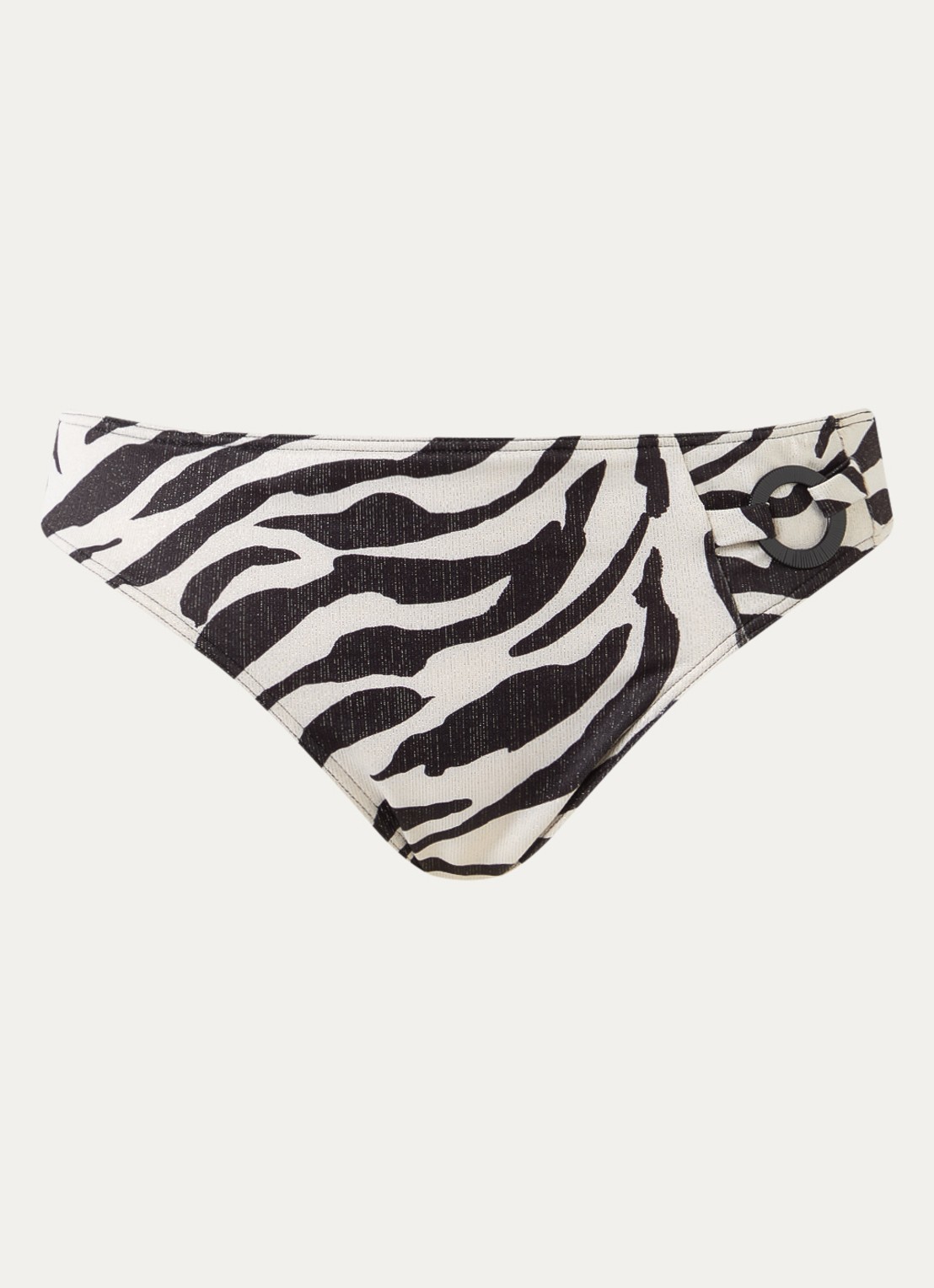 PrimaDonna Dalice bikinislip met zebraprint en lurex - voorkant 2 wit
