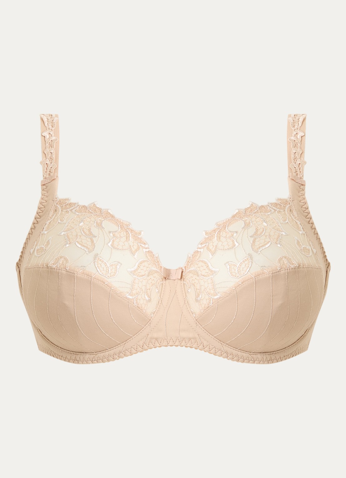 PrimaDonna Deauville beugel bh met borduring - voorkant 3 beige
