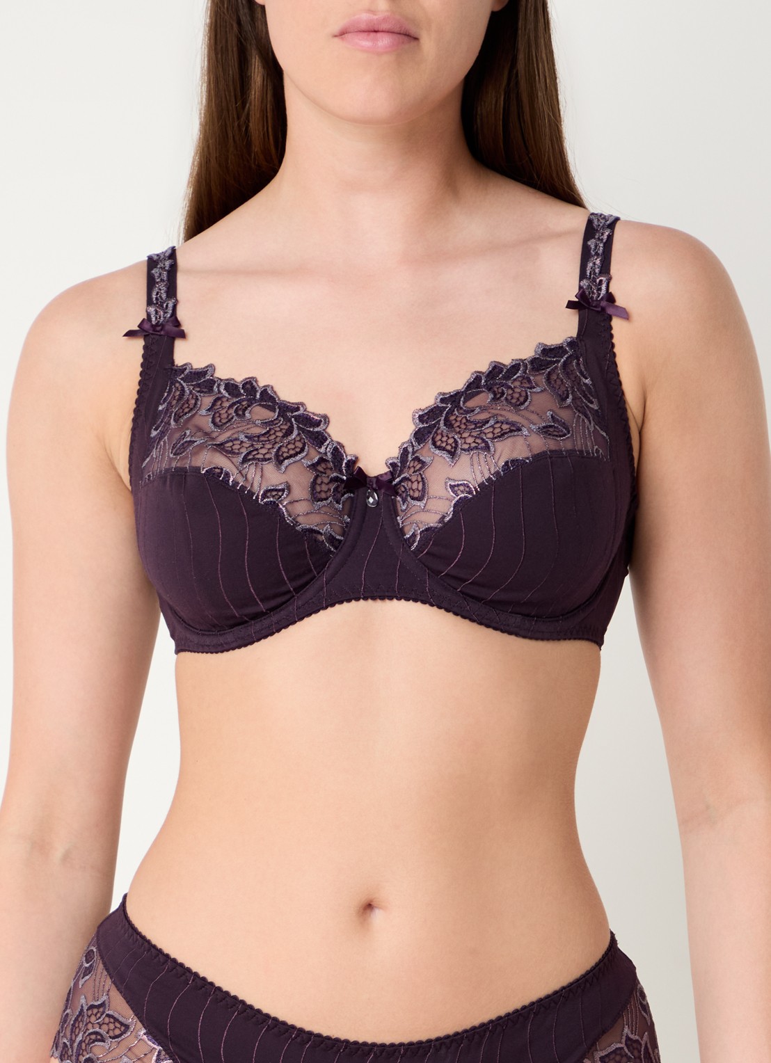 PrimaDonna Deauville beugel bh met kant - detail 4 paars
