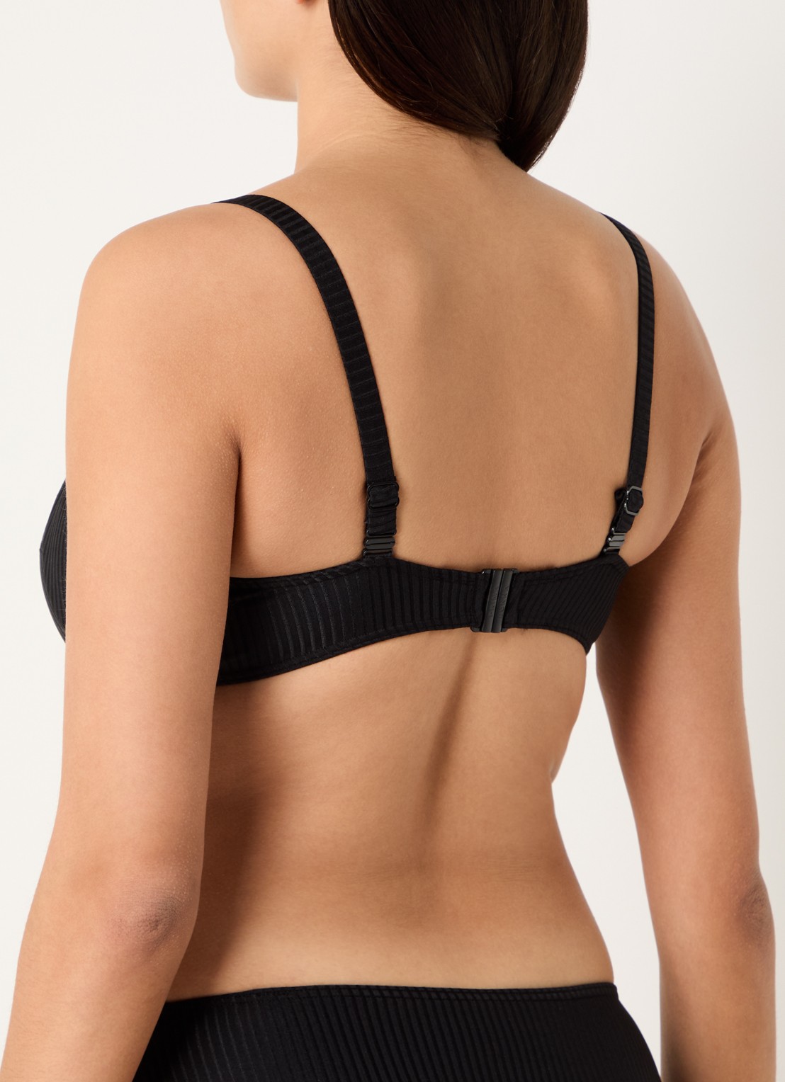 PrimaDonna Delray balconette bikinitop met structuur - achterkant zwart