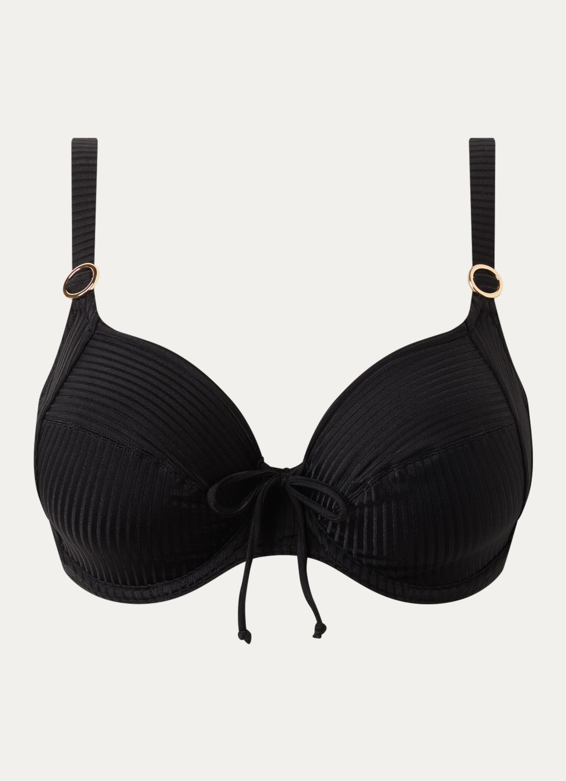 PrimaDonna Delray balconette bikinitop met structuur - voorkant 5 zwart
