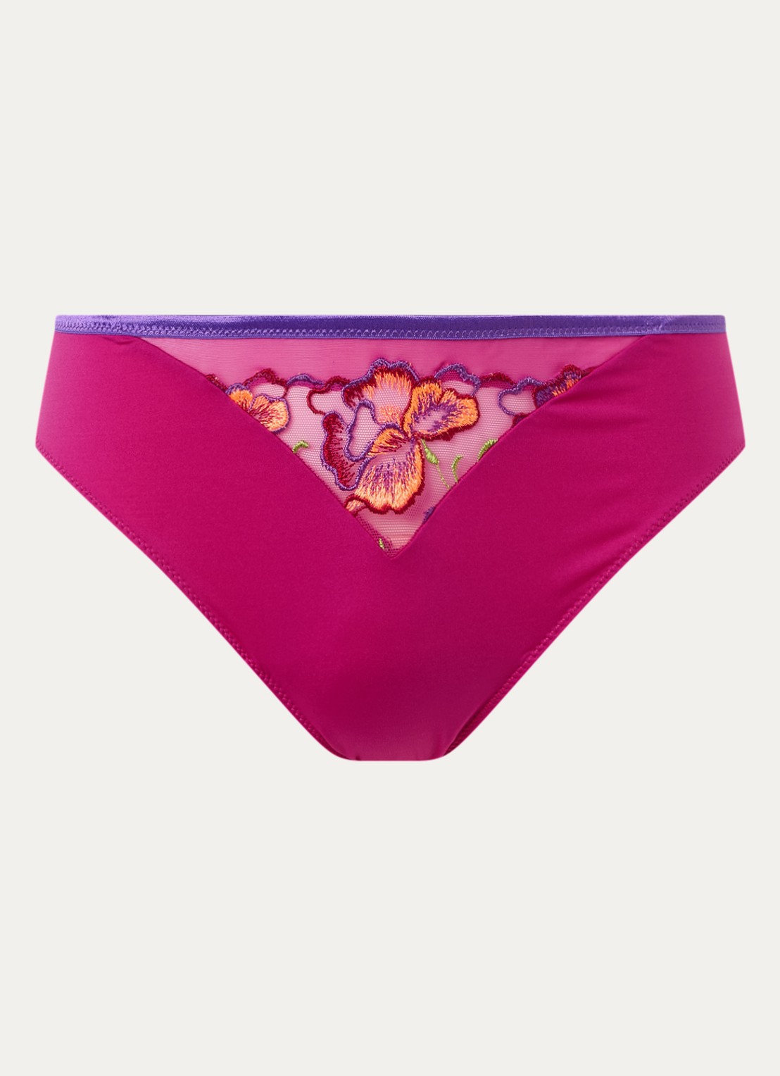 PrimaDonna Devdaha slip met kant - voorkant donkerroze