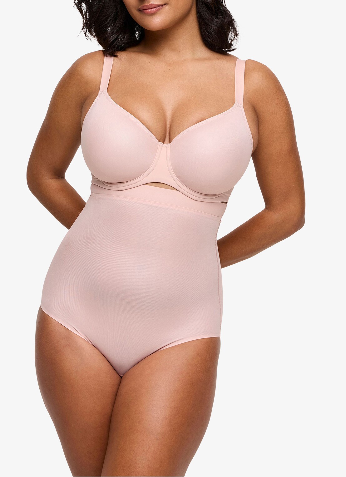 PrimaDonna Figuras high waisted corrigerende slip - voorkant 5 lichtroze
