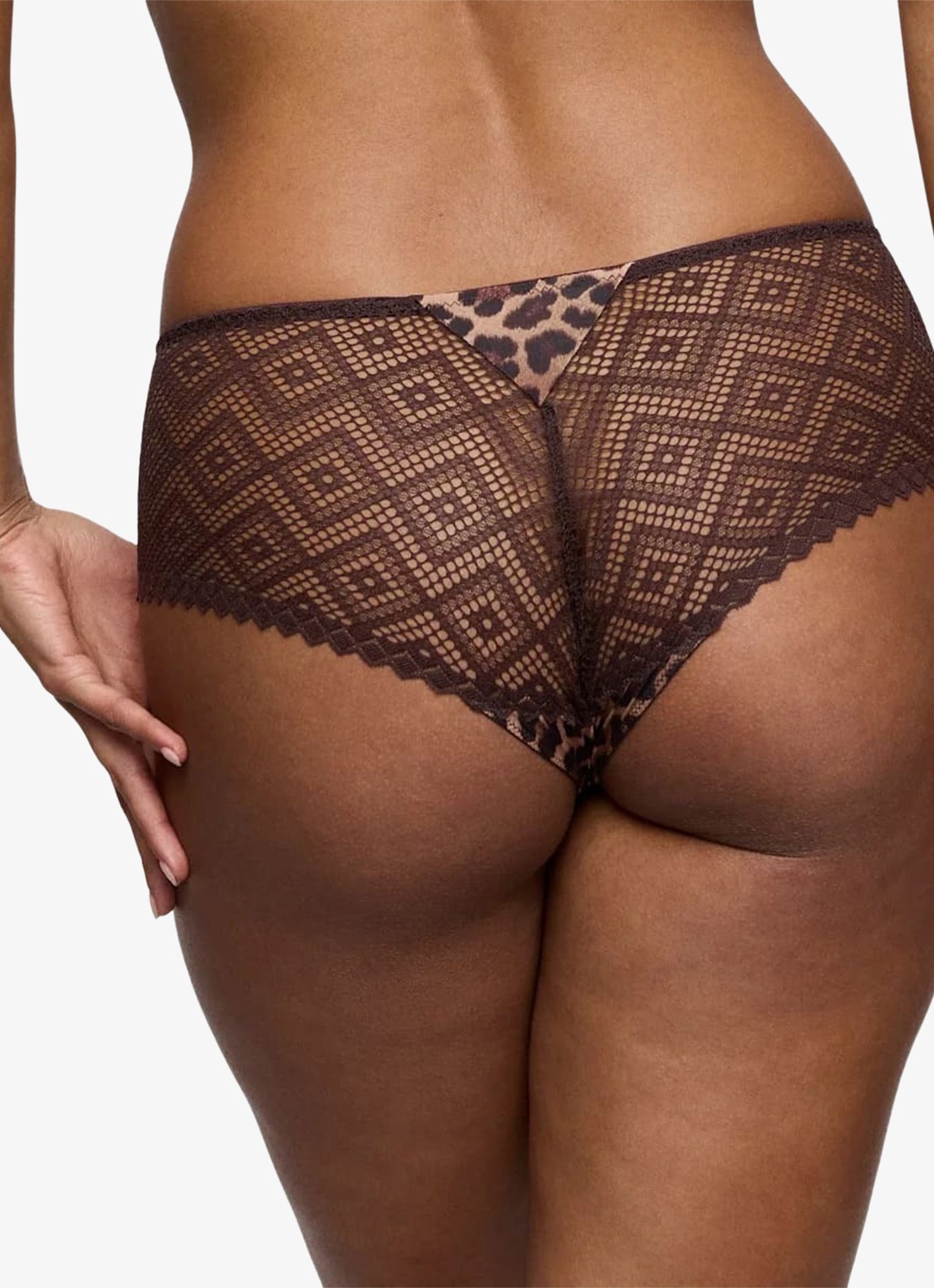 PrimaDonna Giganni hipster met panterprint - achterkant bruin