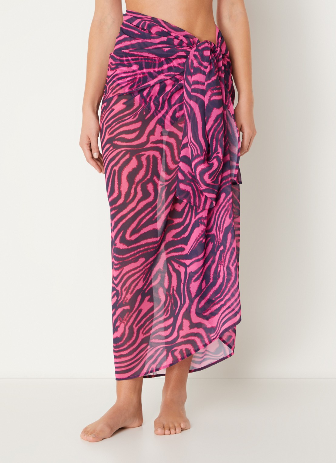 PrimaDonna Malabo sarong met print - detail donkerroze