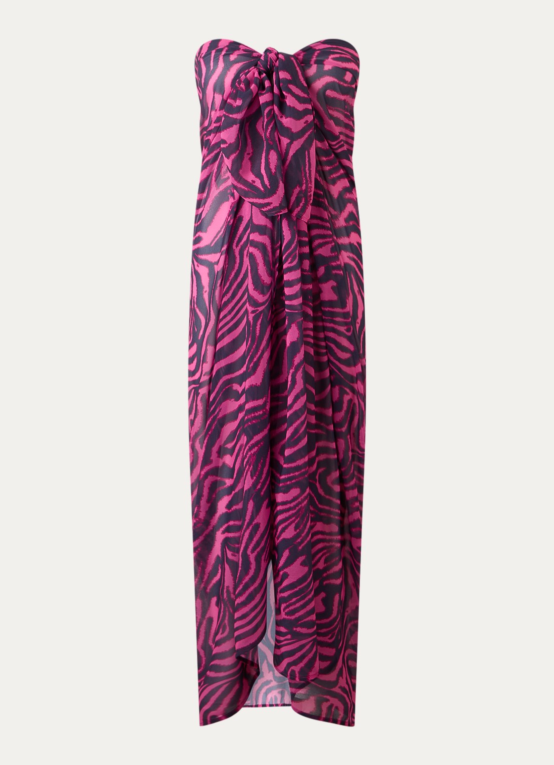 PrimaDonna Malabo sarong met print - voorkant 2 donkerroze