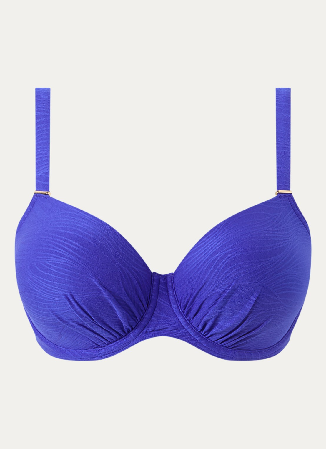 PrimaDonna Mantas voorgevormde bikinitop met structuur - voorkant 5 royalblauw