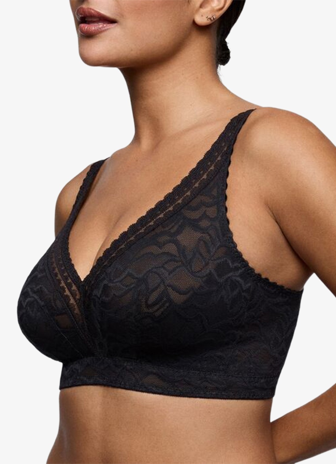 PrimaDonna Miyara bralette van mesh met borduring - detail 3 zwart