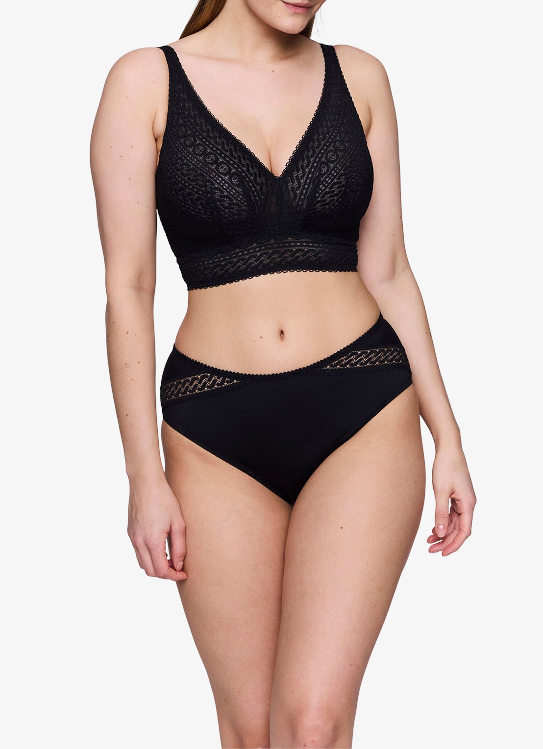 PrimaDonna Montara bralette van kant - voorkant 2 zwart