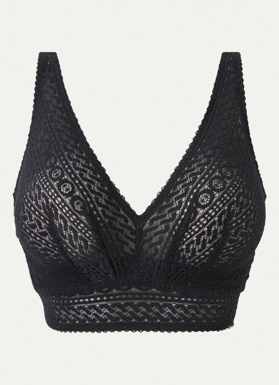 PrimaDonna Montara bralette van kant - voorkant 4 zwart