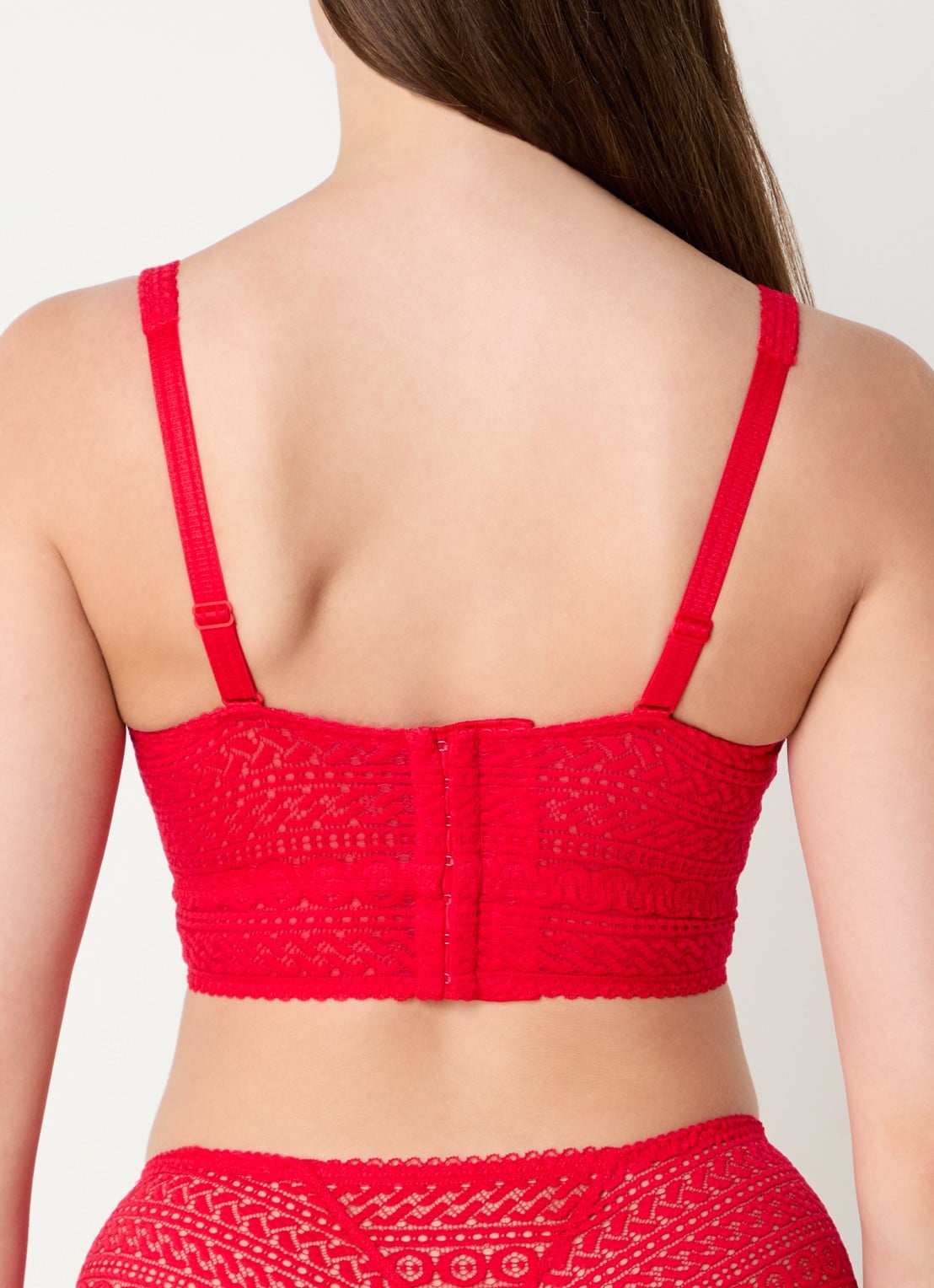 PrimaDonna Montara bralette van kant - achterkant 3 rood