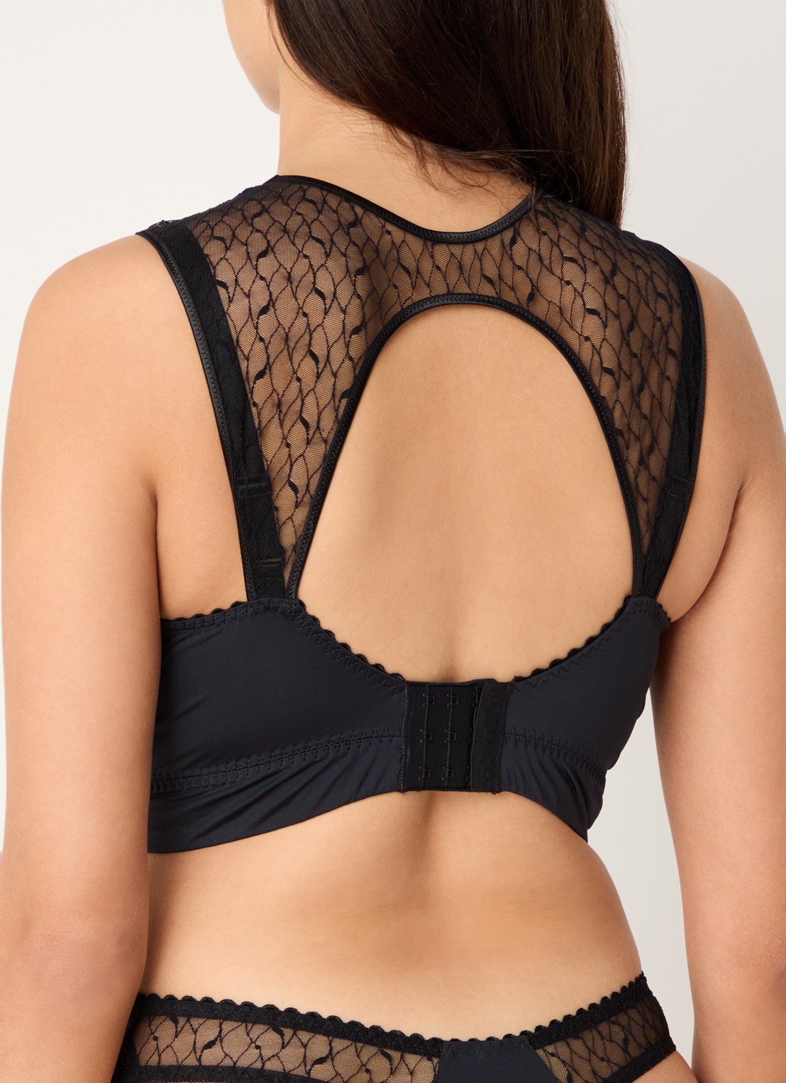 PrimaDonna Naica bralette met kant - achterkant 3 zwart
