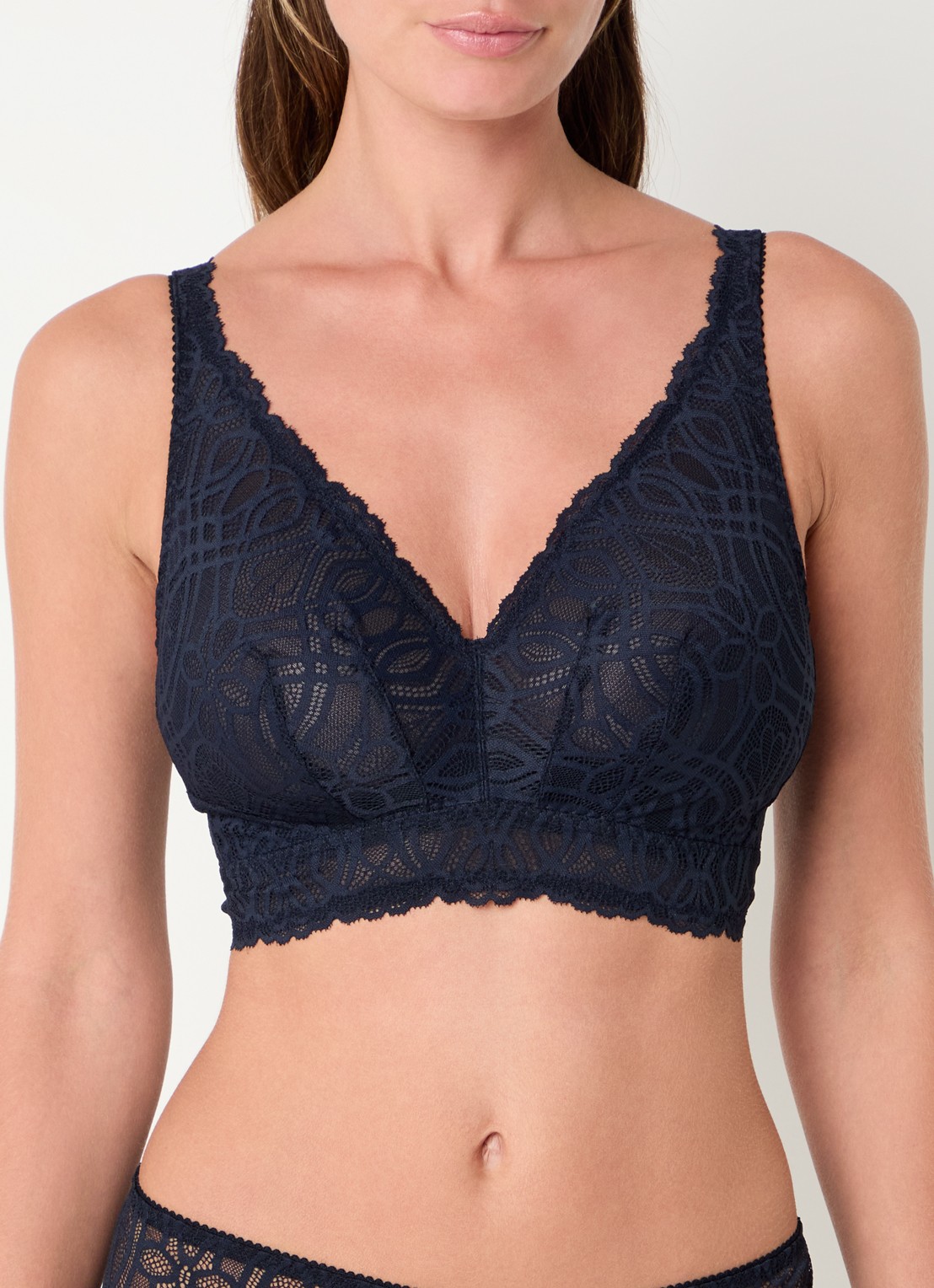 PrimaDonna Salerno bralette van kant - detail 4 donkerblauw