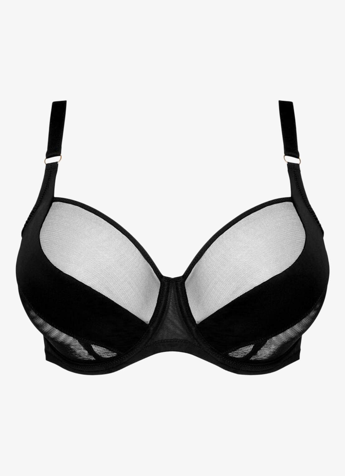 PrimaDonna Sheary balconette bh van mesh - voorkant 5 zwart