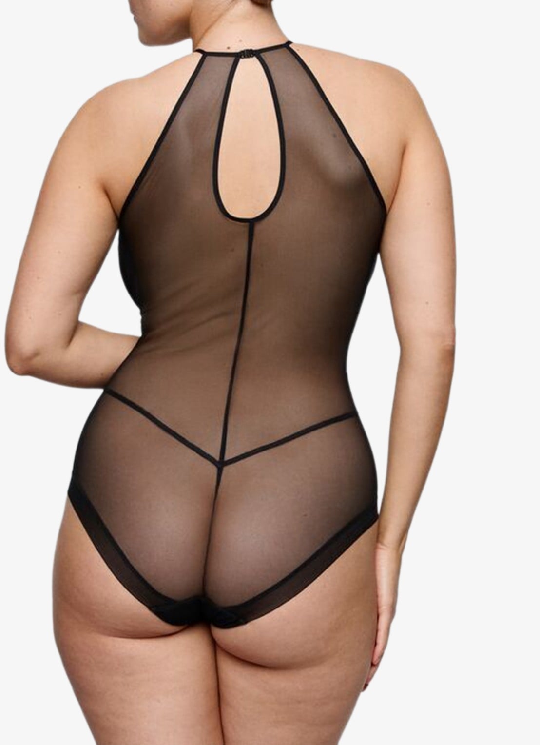 PrimaDonna Sheary body van mesh - achterkant 3 zwart