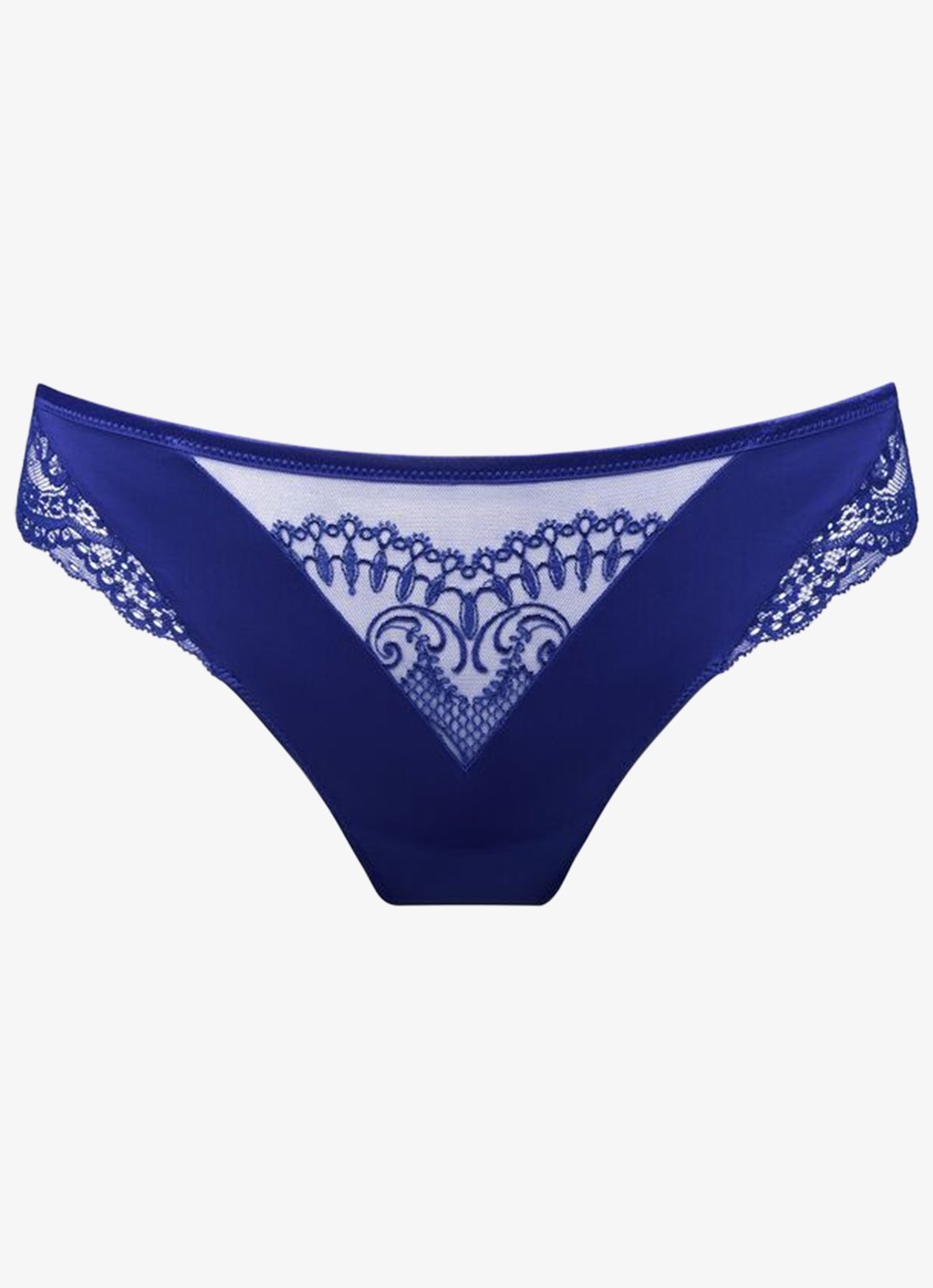 PrimaDonna Shimla string met kant - voorkant 4 kobaltblauw